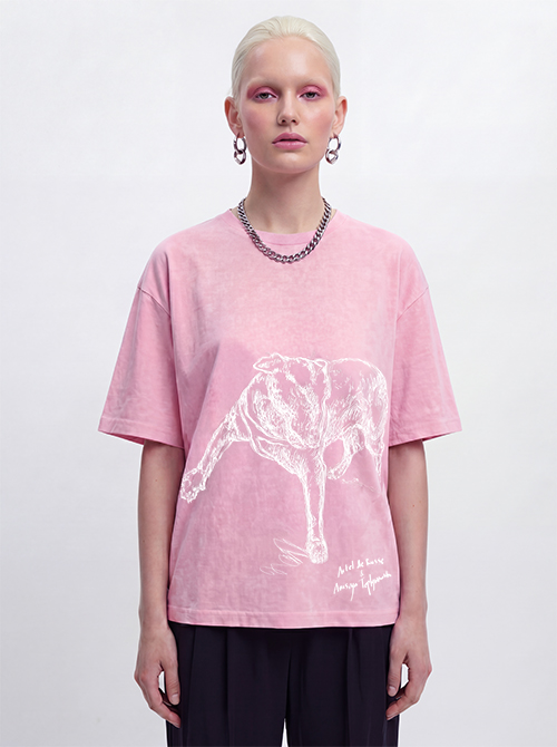 T-shirt "Sylvester" в розовом цвете (варенка) купить в Москве | Artel De Russe